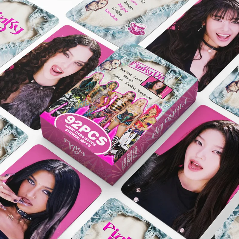 92A multinational girl groupKATSEYENew AlbumPINKY UPPhoto card celebrity stickersLOMOCard