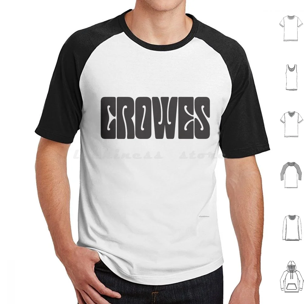 

Crowes T Shirt Big Size 100% Cotton Funny Humor Band Color Black Music Crowes