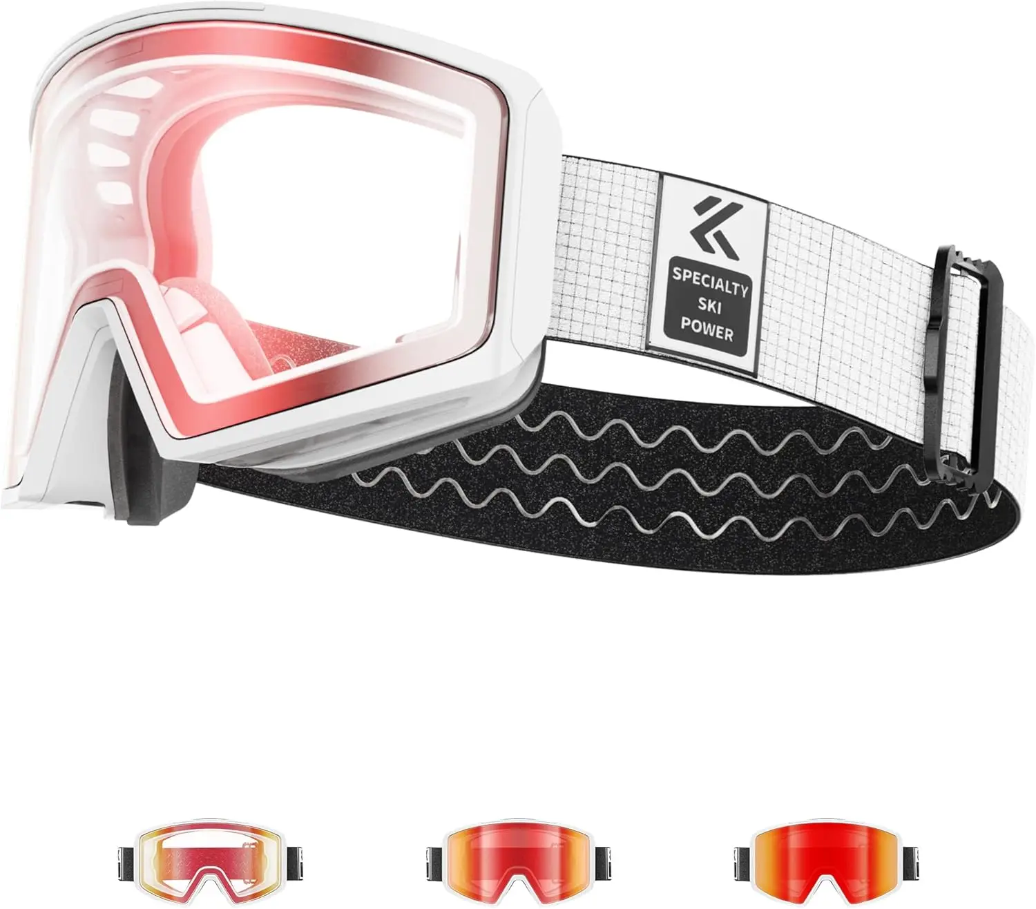 

Лыжные очки с магнитными линзами, защита от запотевания, защита от ультрафиолета UV400, подходят для мужчин, женщин и подростков.