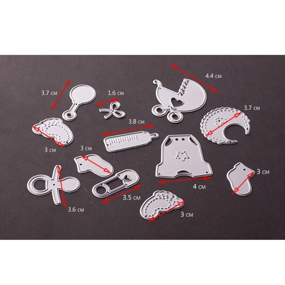 Lovely Baby Carriages Metal Cutting Dies Stencils for DIY Scrapbooking Stamp Photo Album