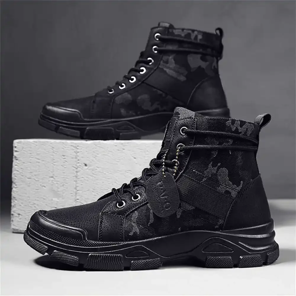 Non Slip Lace Up 13 Us Shoes Ankle Sneakers Long Boots Man Sports 2024summer Industrial Sewing Order Tenismasculine