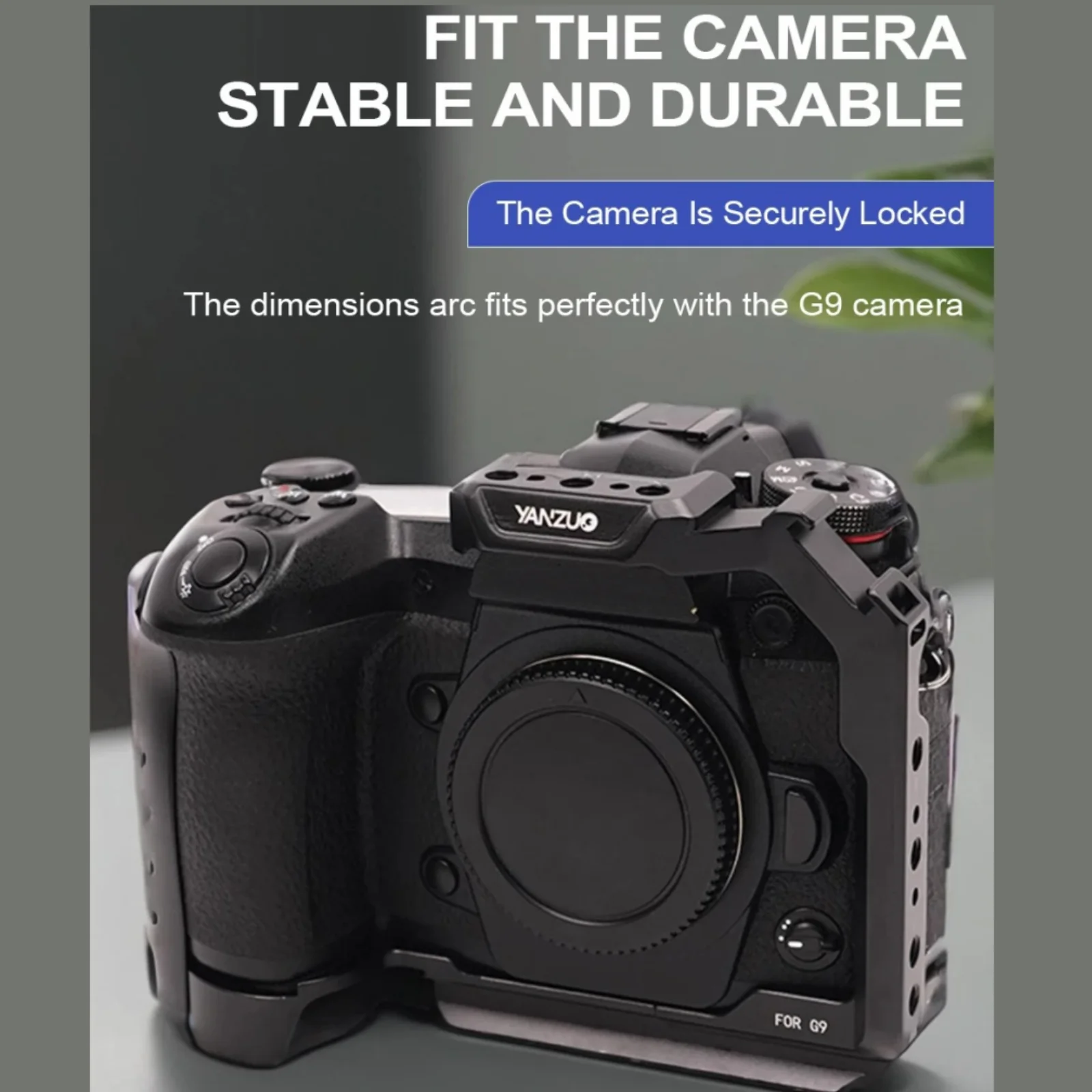 YANZUO Camera Cage Kit for Panasonic LUMIX G9 Camera Metal Protective Frame With Cold Shoe 1/4 Hole Cameras Cage