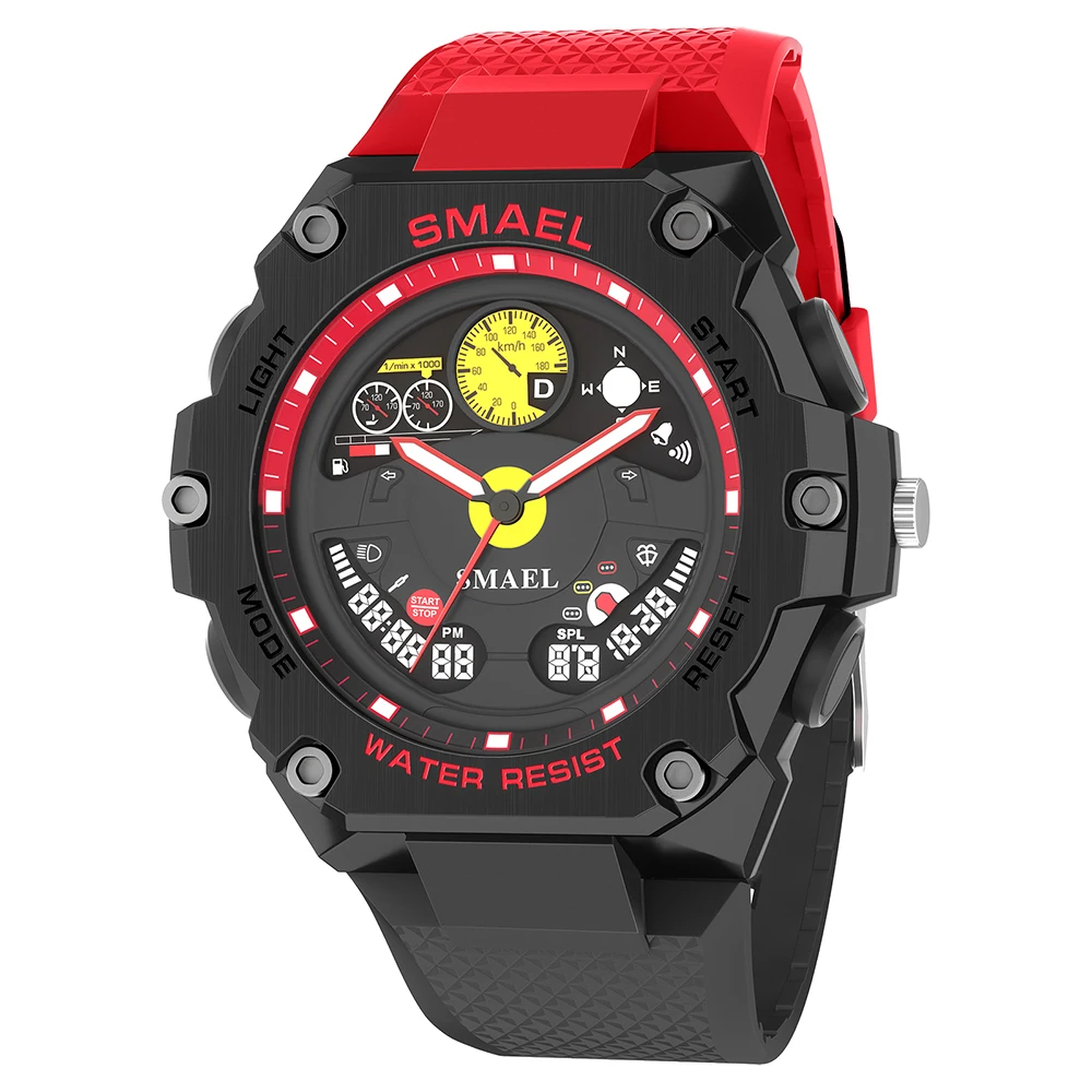 SMAEL Brand Sport Watches Waterproof Dropshipping Watch Alarm Clock 8092 Young Fashion Quartz Wristwatches