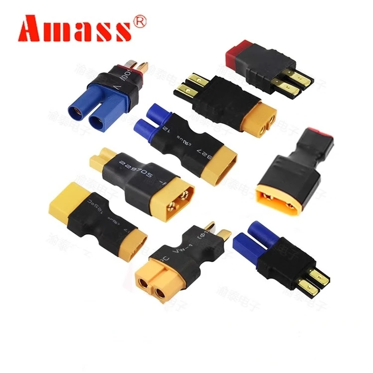1pcs Model Airplane Charger Adapter XT60/T Plug/EC5/XT30/EC3/XT90 Connector for Charger Board & RC Aircraft