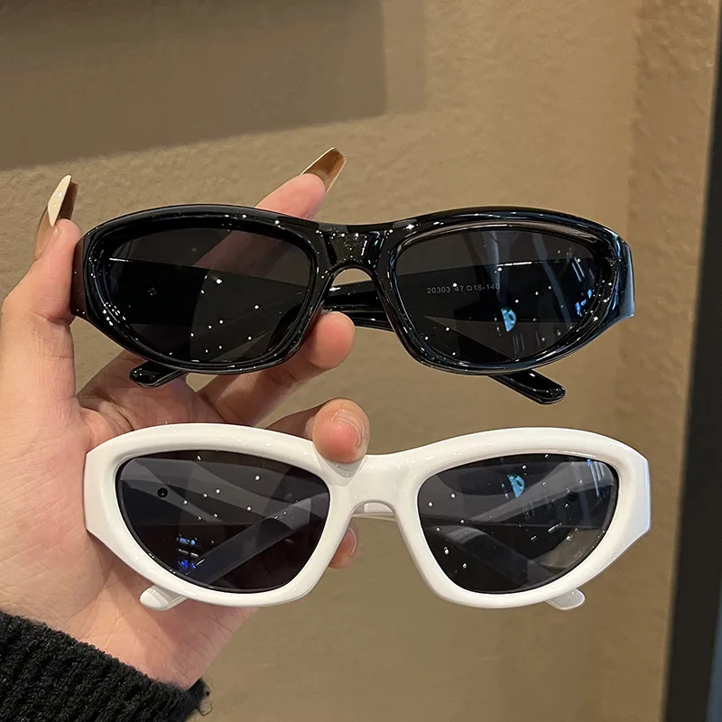 Y2k Punk Sports Sunglasses for Women Men Fashion Mirror Sun Glasses Shades UV400 Driving Outdoor Street Photo Goggle Eyewear image 6