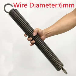 Wire Diameter 6mm Spring Steel  Heavy  Extension Spring With Hook