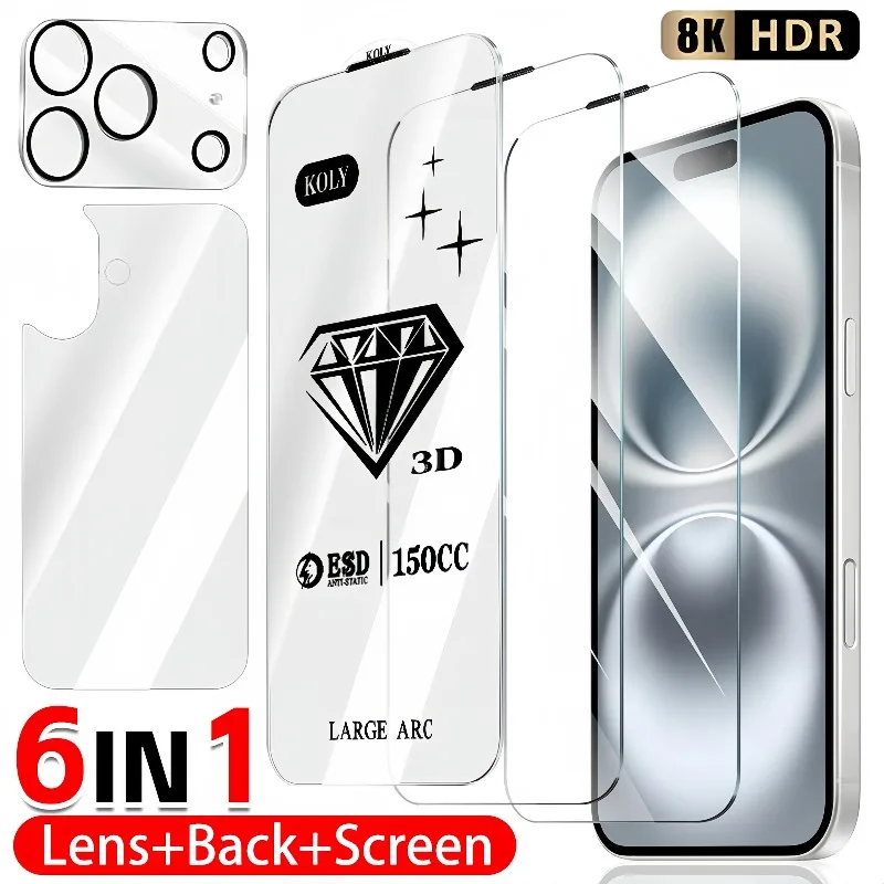 

HD Front+Back+Lens for IPhone 17 17 Pro 17Pro Max Air Tempered Glass Anti-Scratch Screen Protector for Iphone 17PM Accessories