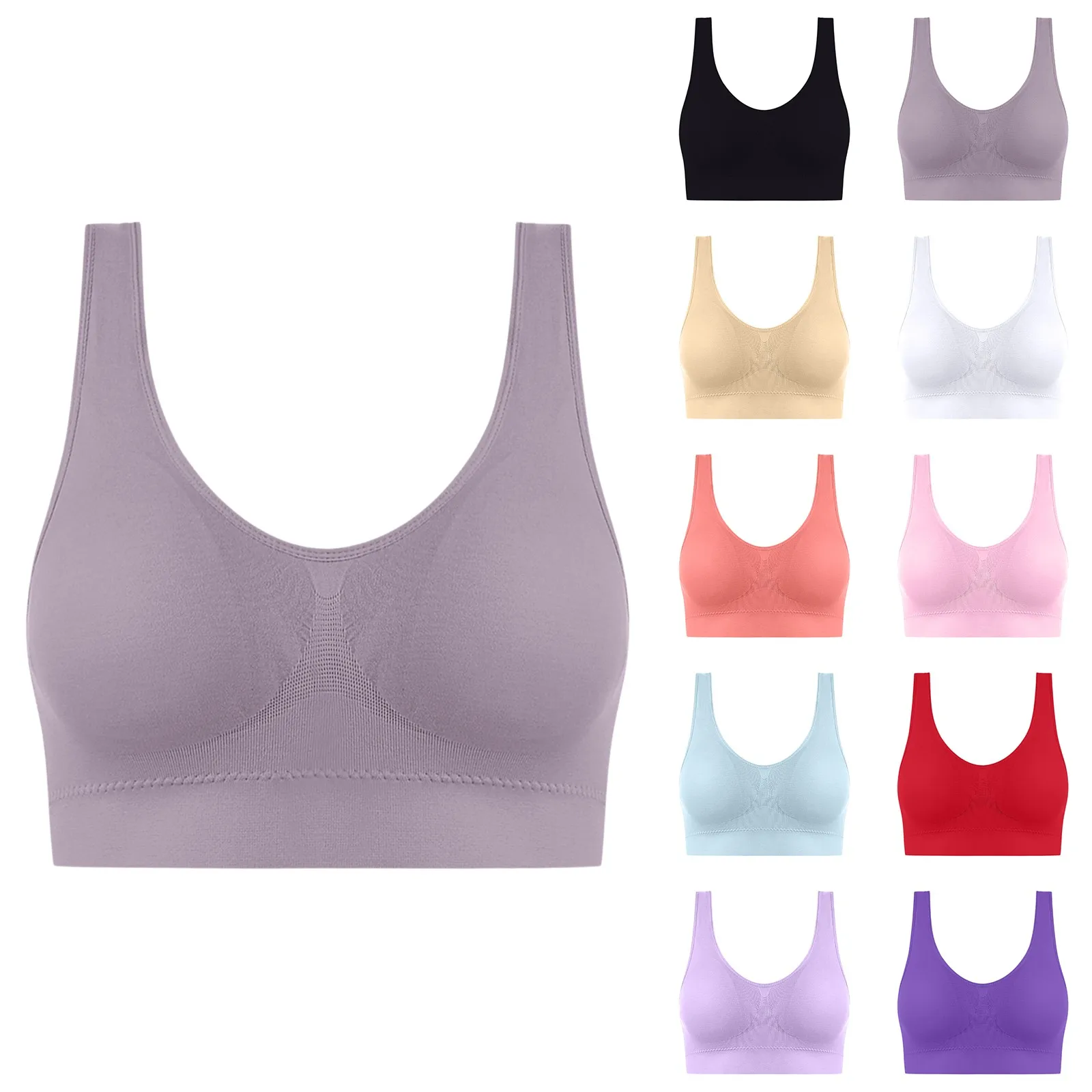 Sutiã esportivo feminino sem costura sutiã design alta elástica respirável estilo colete esportes wear todas as estações roupa interior esportiva fitness yoga