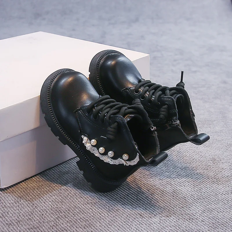 Children's Fashion Boots Autumn Winter New Little Girls' Embroidered Princess Boots Girls Footwear for Baby Girls