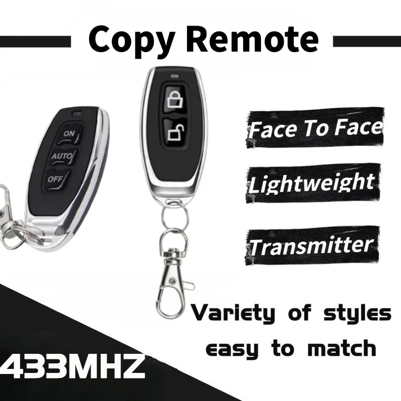 

Universal 433MHZ Wireless Clone Switch Cloning Copy Gate Garage Door Control Duplicator Remote Control Key