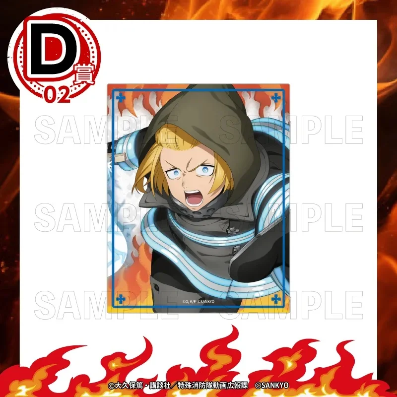 Fire Force Anime Otaku Acrylic Desk Display Stand Character Figure With Base Transparent Acrylic Ornament Keychain