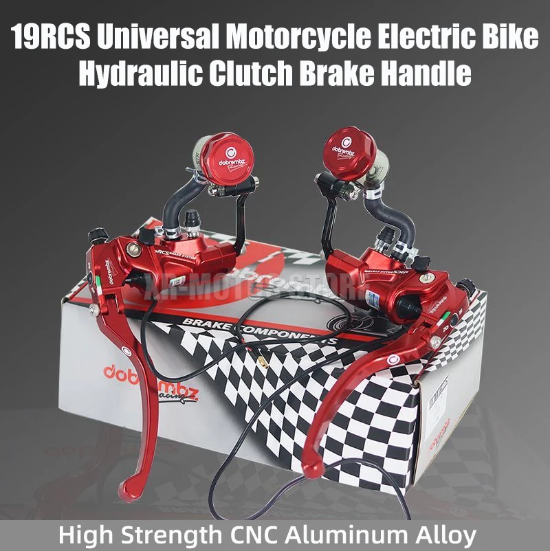 Universal 19RCS Motorcycle Hydraulic Clutch Brake Handle Direct Push Up Pump For Moto Electric Bike Clutch Brake Modified Parts