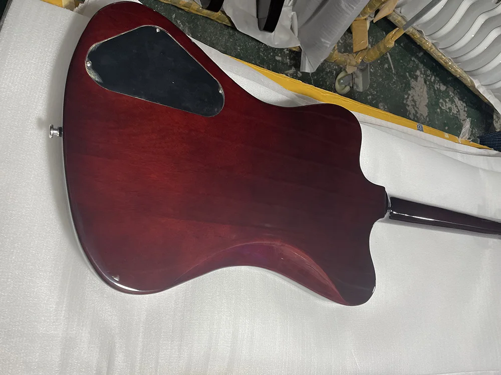 Electric Guitar Fire bird, 6 strings, sunburst color, Well crafted，Rosewood Fingerboard，High Quality,in stock，Fast Shipping