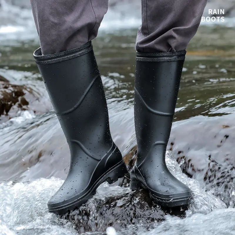 High Quality Men Rain Boots Men Rain Boots Non-slip High/medium/low Male Shoes Rubber Man Waterproof Shoes Fashion Shoes for Men