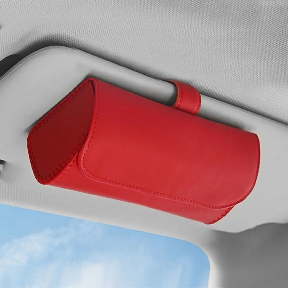 

Портативный автомобильный футляр для очков, многофункциональный компактный держатель для очков, простая установка, держатель для линз, крепление на солнцезащитный козырек