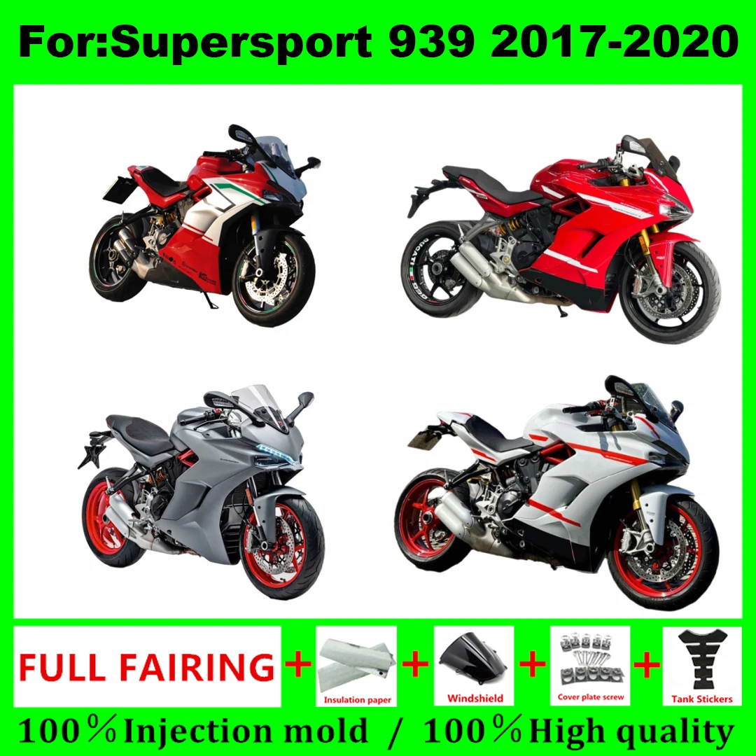 Accessori moto Kit carenatura adatto per Ducati Supersport 939 939S 2017 2018 2019 2020 Iniezione Carrozzeria carenature kit zxmt
