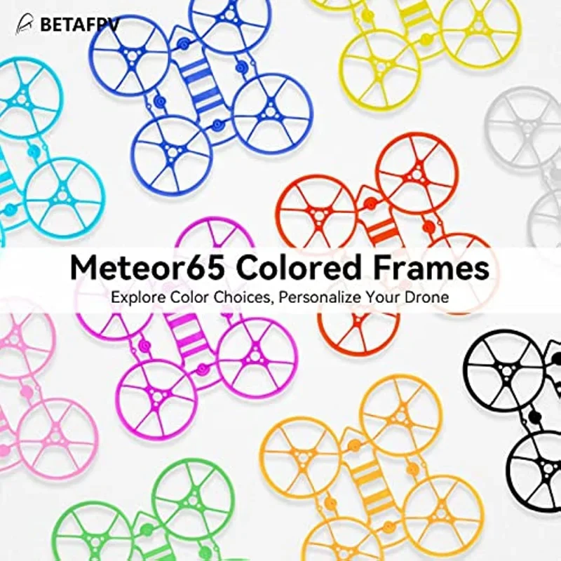 BETAFPV 2PCS Meteor65 65mm Micro Brushless Whoop Frame Kit for Meteor65 1S Brushless FPV Whoop Drone Quadcopter - Random Color