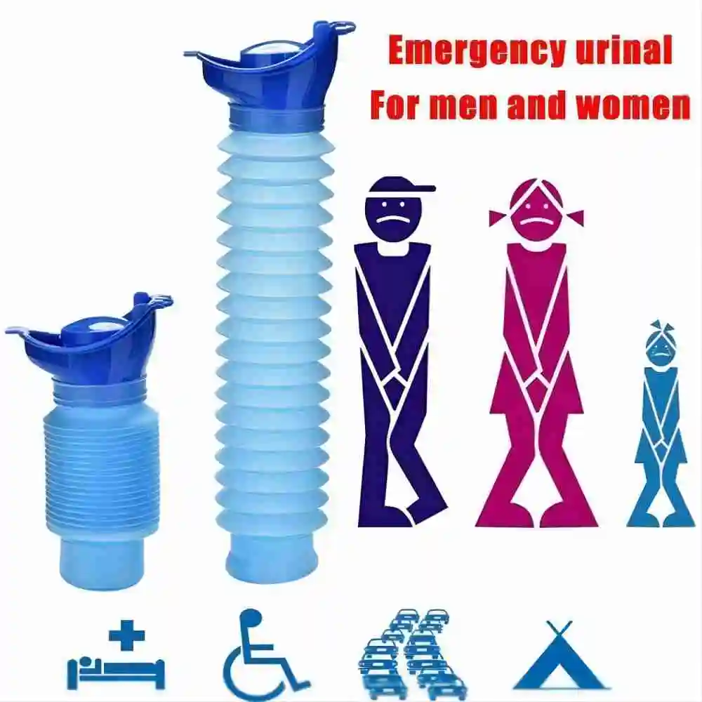 750ml Adult Urinal Portable Shrinkable Personal Mobile Soft Toilet For Outdoor Car Travel Traffic Camping