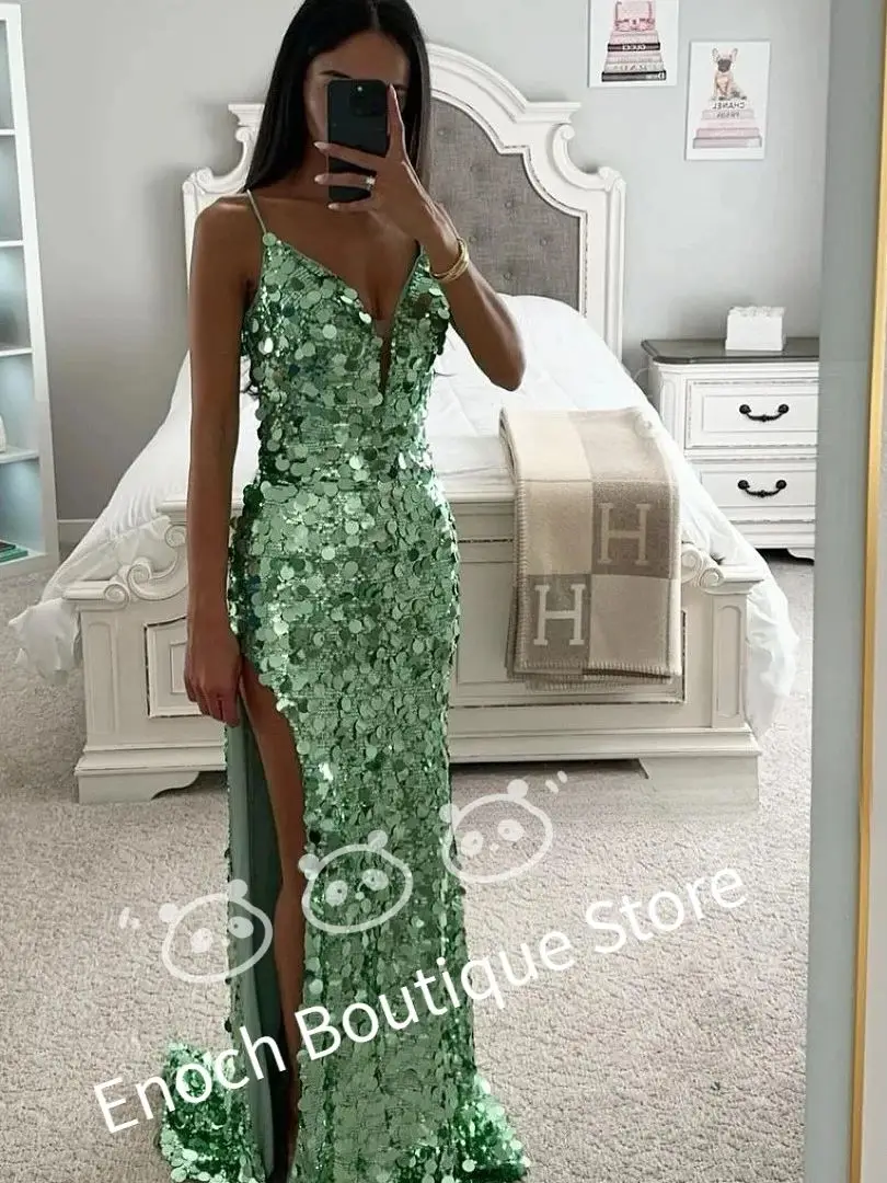 Customized Evening Dresses with Slit Formal Prom Party Dress 2024 vestidos de fiestas elegantes mujer فساتين للمناسبات الرسمية