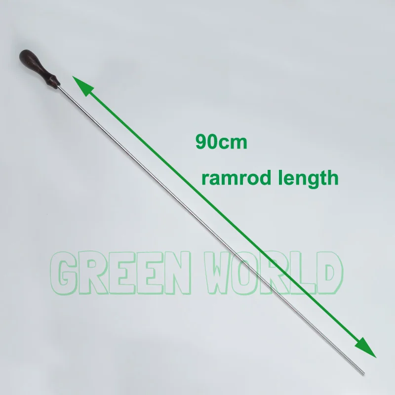 Green World .30cal-12ga Aluminum Rotate Ramrods ,Gun Cleaning Rods Set for Rifle,Muzzleloaders Thread 10-32T