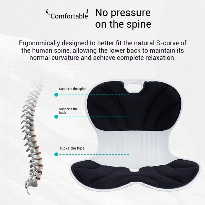 

Back Support Sitting Posture Correction Office Chair Back Pain Relief Ergonomic Waist Protection Cushion Anti Hunchback Cushion