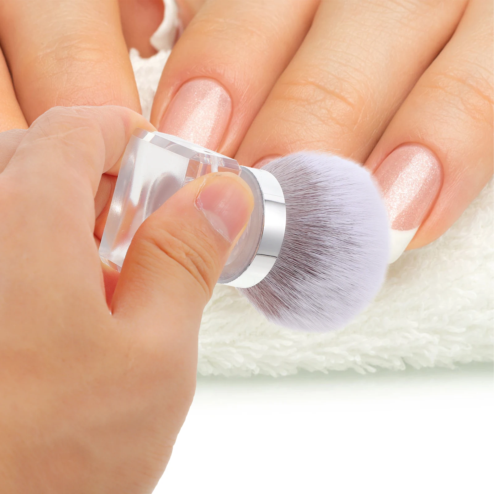 

Nail Brushes Makeup Tool Multi use Powder Brush for Cleaning Fingernails Dust Nail Art Manicure Beauty Blush Loose Powder Travel