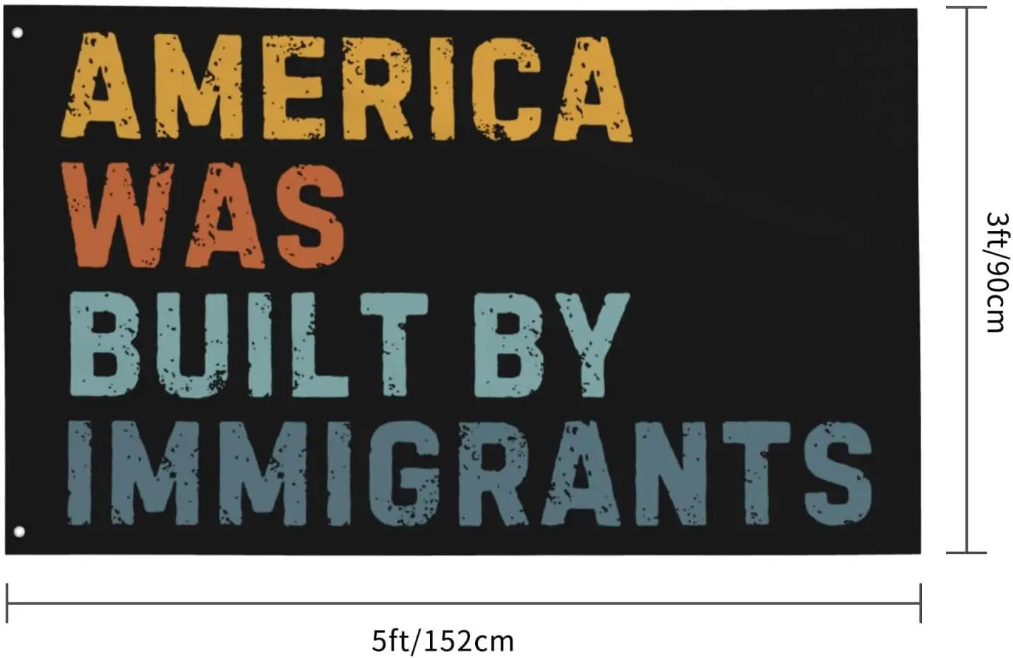 Flagicts 100% Polyester America Was Built By Immigrants Flags