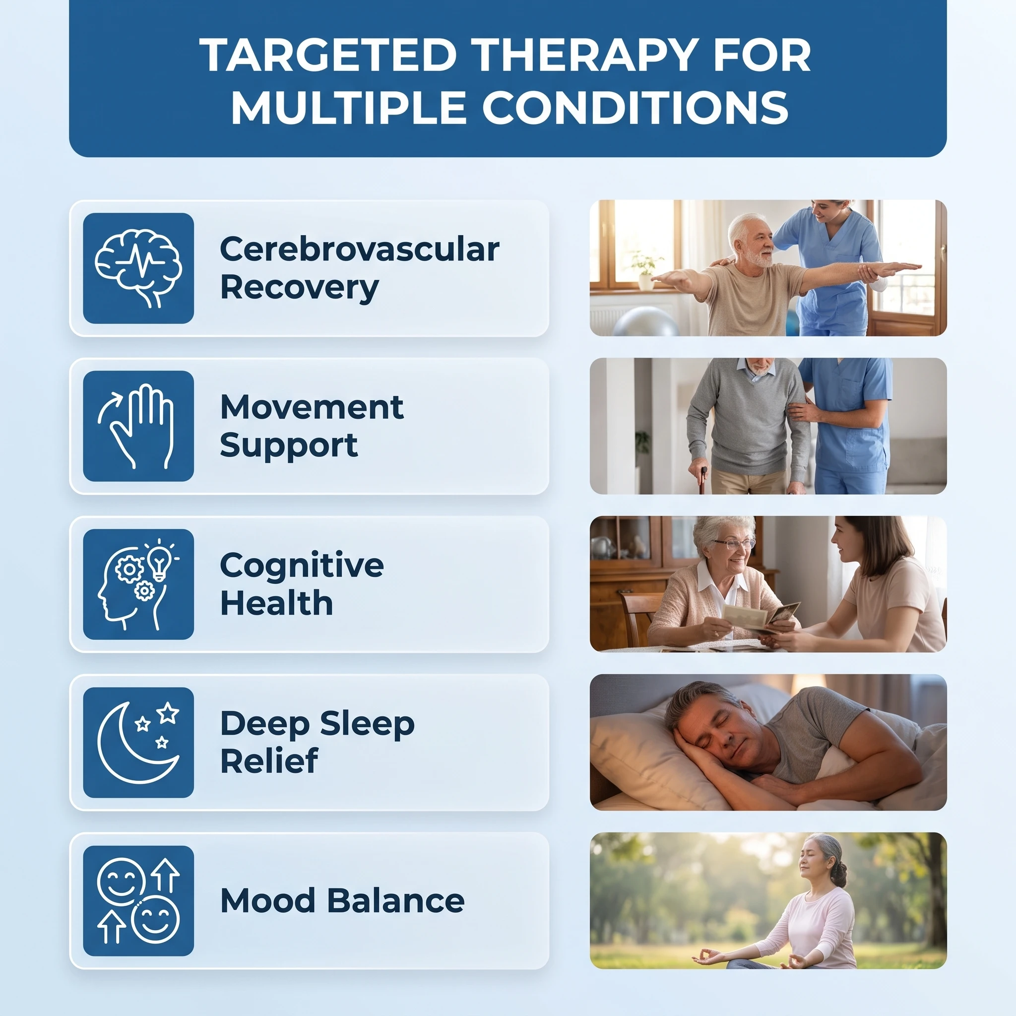 Portable transcranial magnetic therapy machine repetitive rTMS brain stimulator for sleep disorder anxiety depression