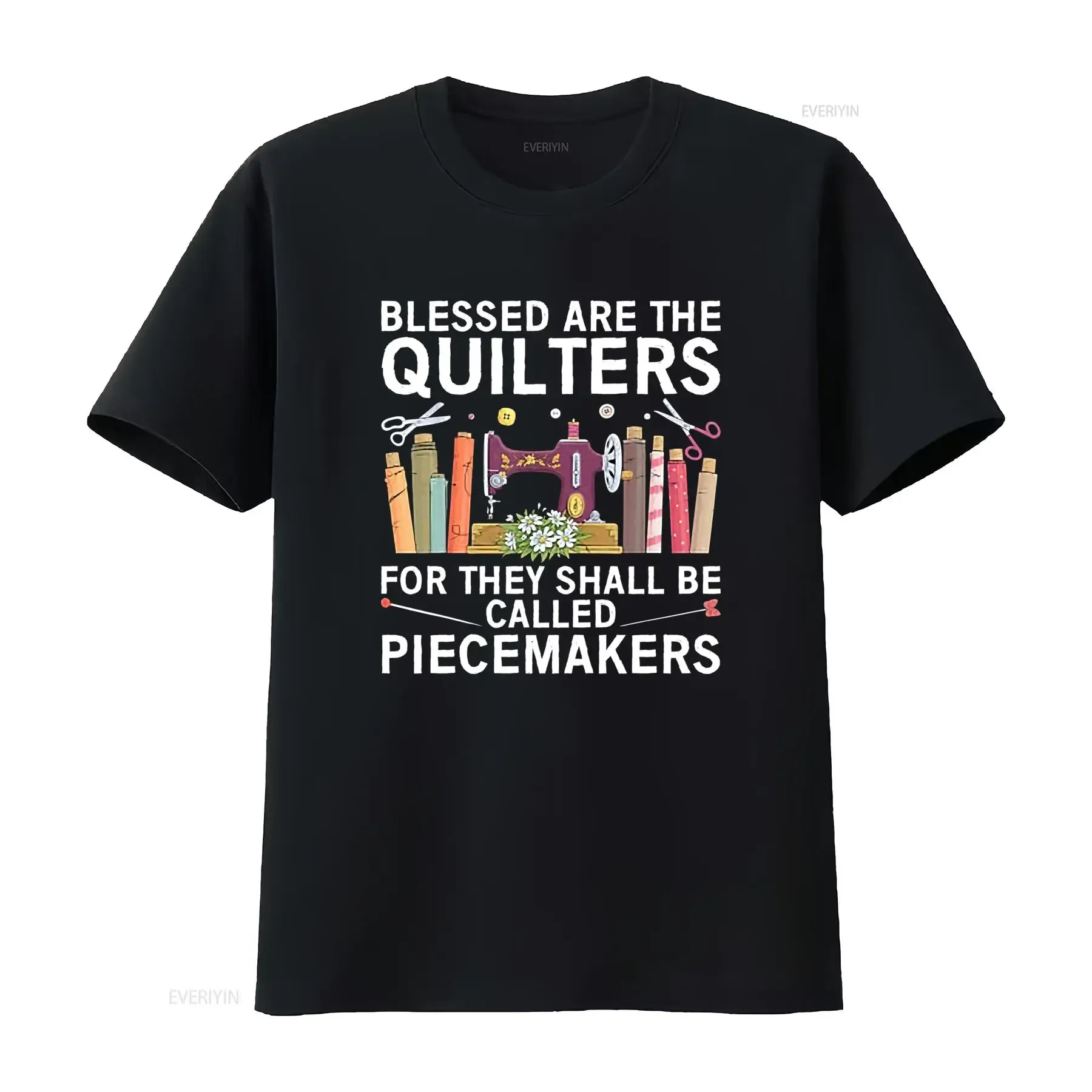 Funny Vintage Blessed Quilters Piecemakers Sewing Lover Print Casual T Shirt vintage Washed graphic Comfortable fashion