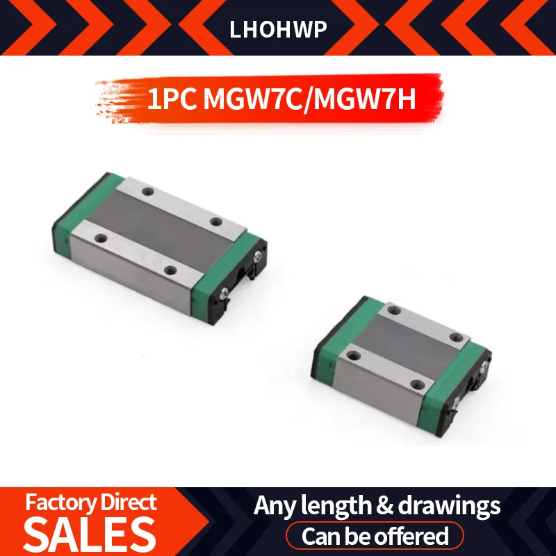 

High Precision Small Slide Rail Miniature Linear Guide Rail Slider MGWN7C/MGW7H Anti-rust Can Be Customized