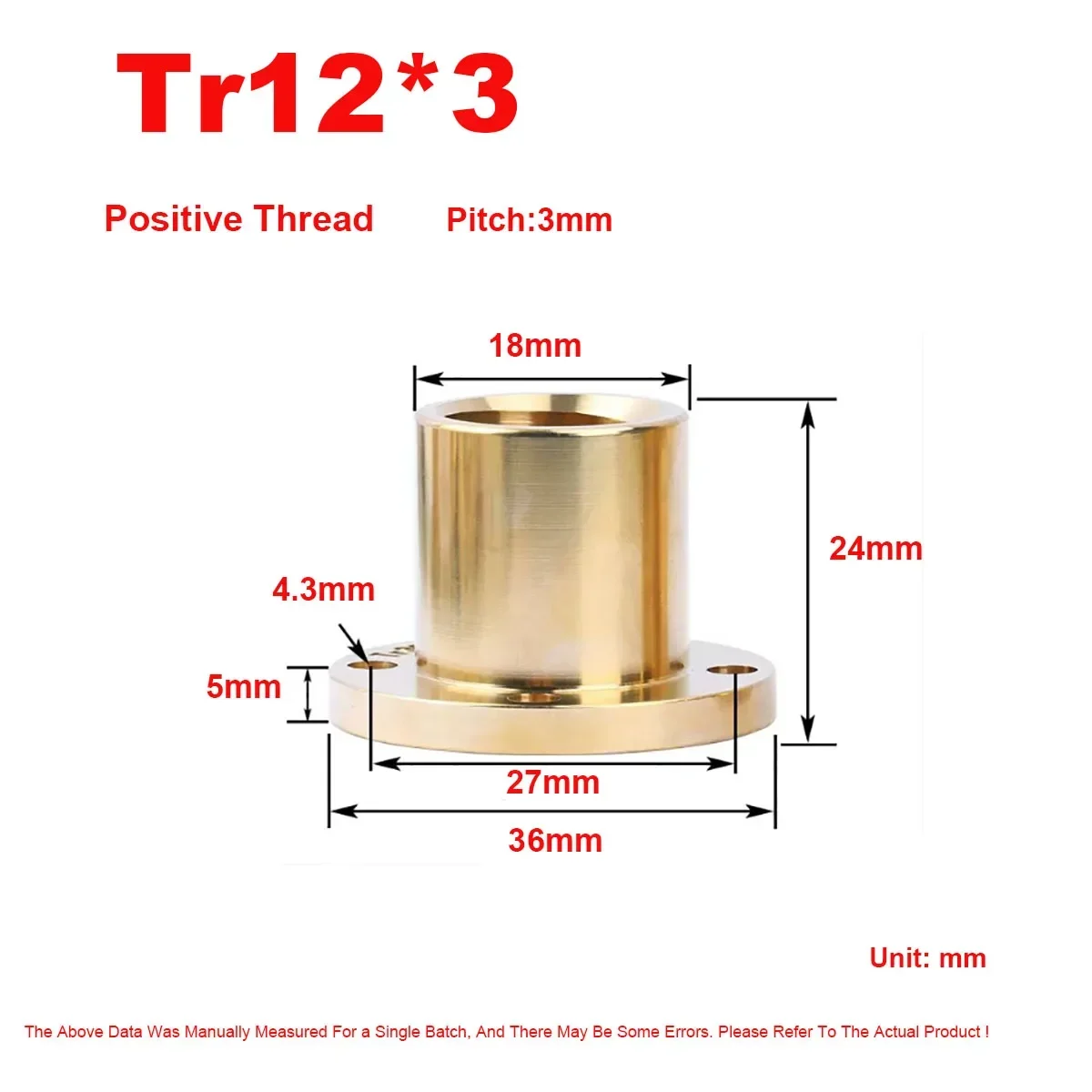 Variant: Tr12X3  1pcs