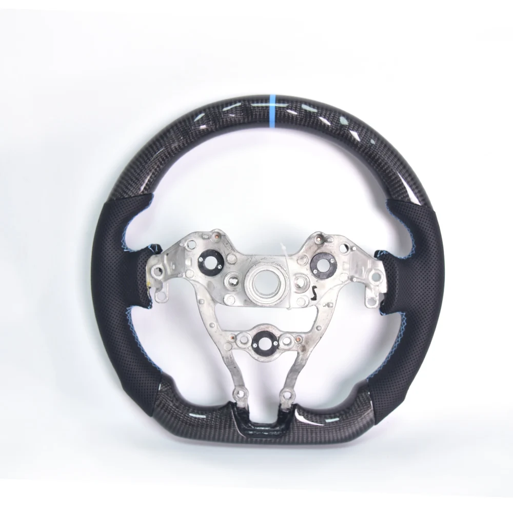 Suitable for 2021 Hyundai I30n Modified Carbon Fiber Steering Wheel Assembly Suede Perforated Leather Customized Upgrade
