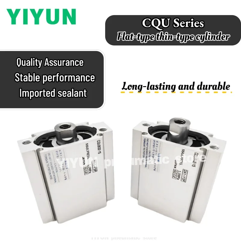 

CQUB20,CQUB25,CQUB32,CQUB40-5M,CQUB40-10M,-15M -20 -25-30-35-40-50-75-100M Тонкий цилиндр плоского типа YIYUN серии CQU CQUB