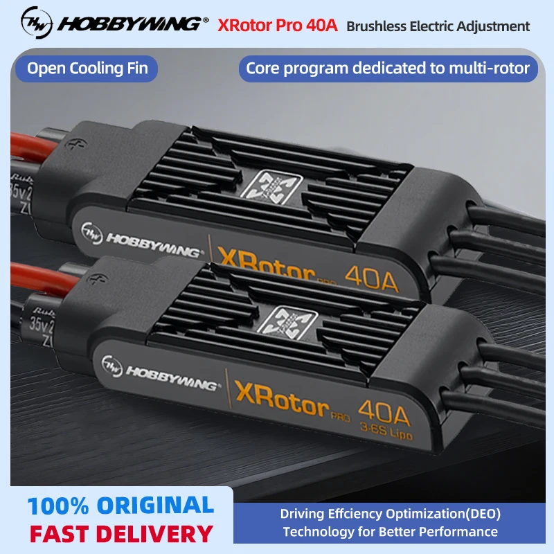 

2PCS Hobbywing XRotor Pro 40A ESC Long Line Electronic Governor 3D Multi rotor Brushless Electric Adjustment