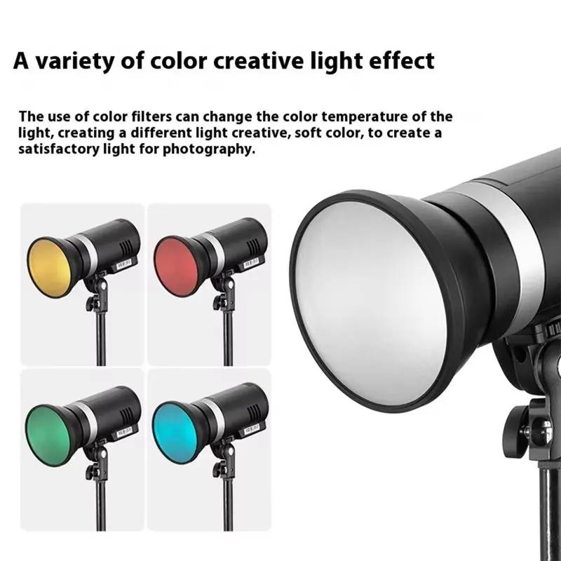 A53M-AD-R14 Standard Reflector With Honey Comb Filter Holder And 5 Color Filters For Ad300pro Flash Light Outdoor Speedlite