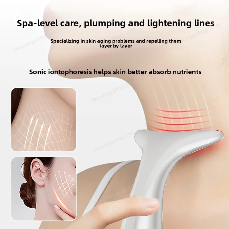 Neck Beauty Device: A Beauty Instrument with Photon Skin Rejuvenation, Massage, Facial Lifting and Anti-Wrinkle Functions
