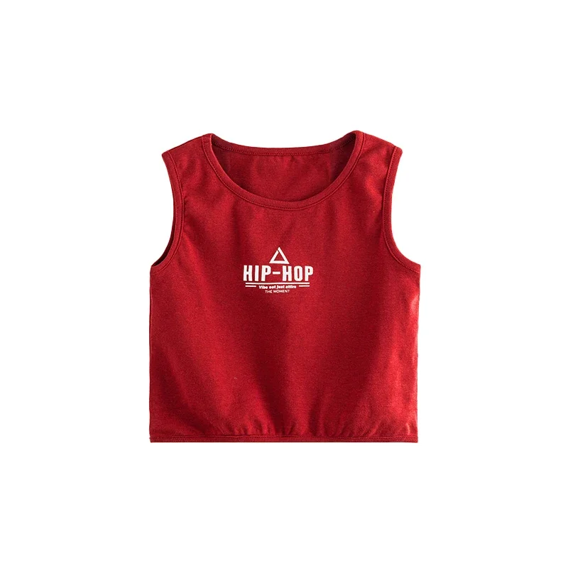Mädchen Hip Hop Outfits Tank Top Lose Jogger Hosen Kleidung Sets Kinder Streetwear Weste Kinder Teenager Jazz Street Dance Kostüme