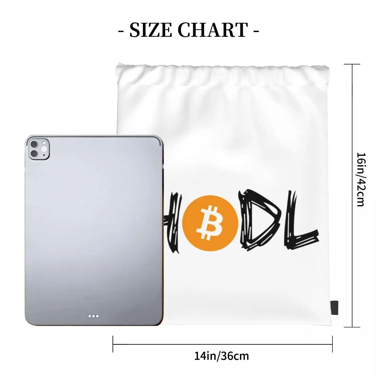 Rucksack Humor Grafik Kordelzug Taschen Sporttasche HODL Bitcoin BTC Crypto BTFD Grafik Kordelzug Rucksack