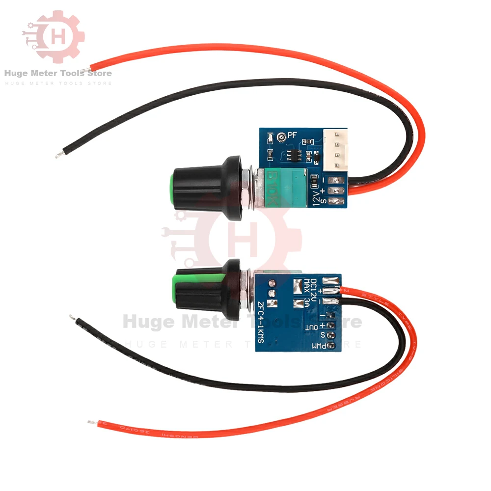 DC5V-12V PWM Speed Controller Fan Speed governor 4 Wire Computer Temperature control Switch for PC CPU Cooler Fan Manual Stop