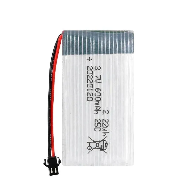 Customized 3.7V 600mAh Lithium Battery for X5C Drone Aircraft Accessories 802540P Model Aircraft Battery Replacement