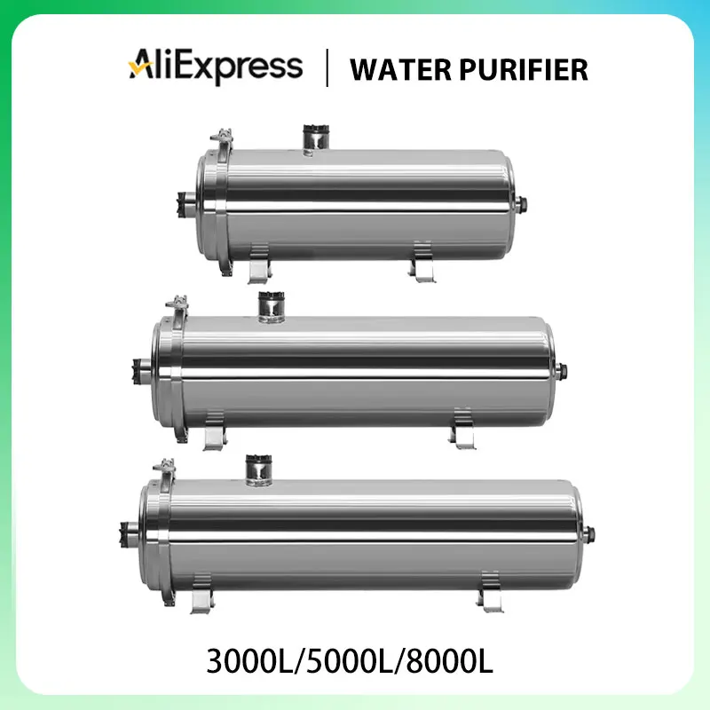 Commercial Ultrafiltration Water Purifier Stainless Steel 8000L Water Filters System 0.01μm Membrane Kitchen Water Purifiers
