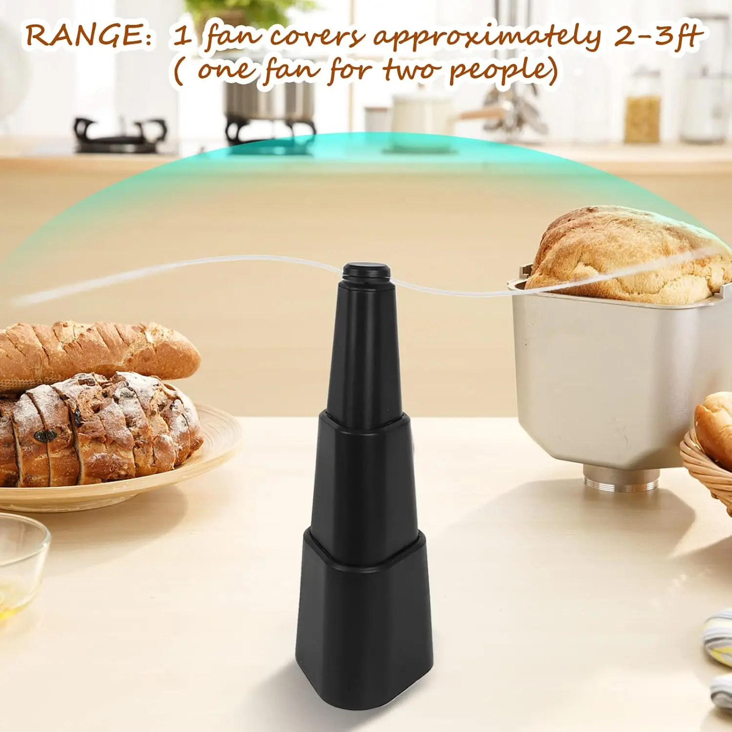 ventiladores de picnic para mesa de comedor, ventiladores de comida para interiores y exteriores, ventiladores retráctiles portátiles