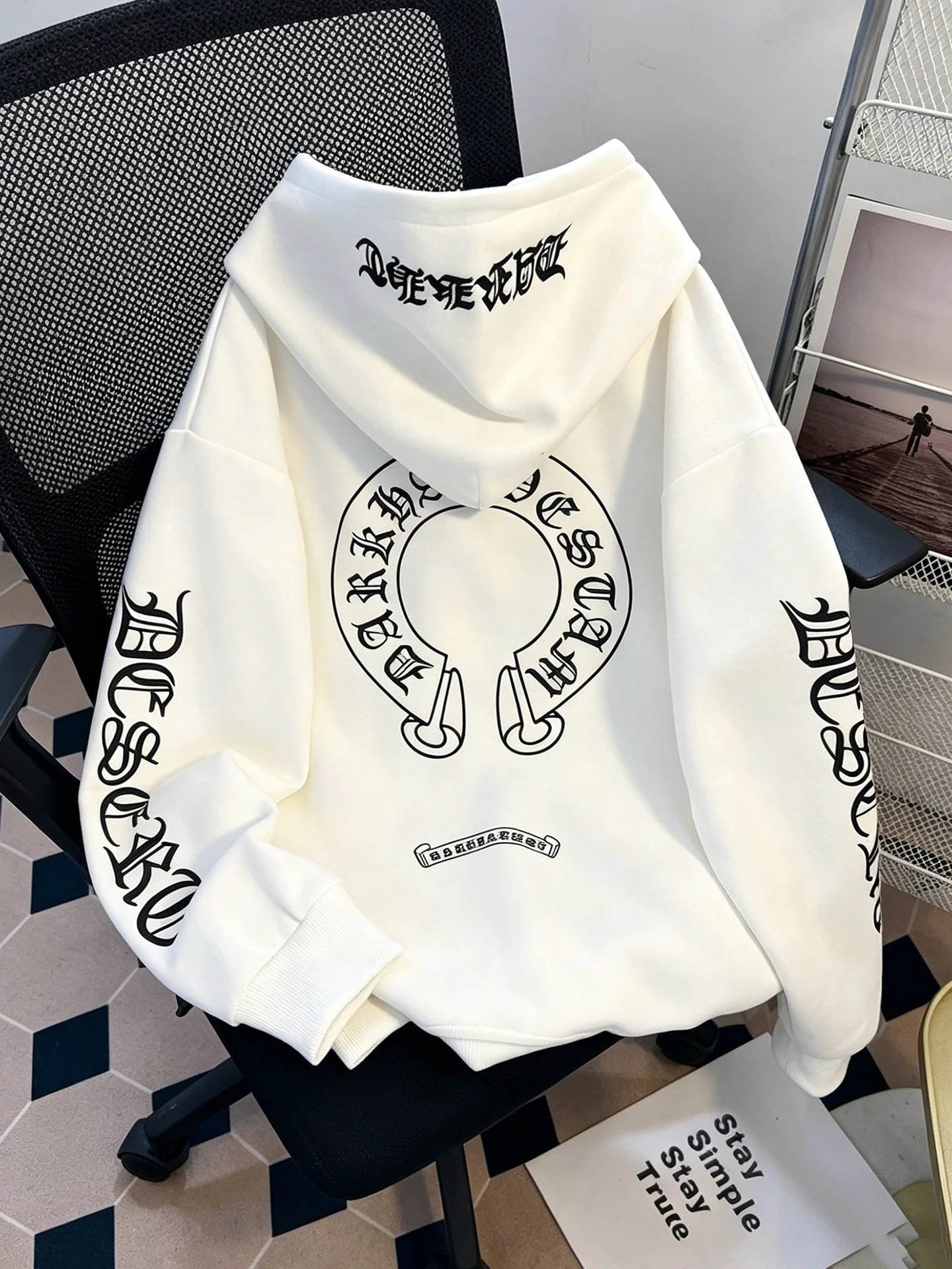 Retro American Embroidered Open Cardigan Hoodie Women's Spring Autumn Thin Design Loose Fashion Outerwear