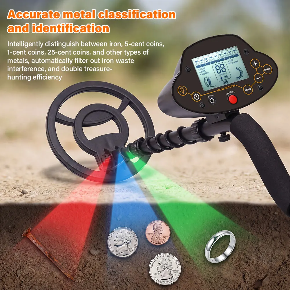 MD-5040 Popular High Sensitivity Metal Detector For Deep Underground Treasure And Gold Coins Silver Precious Metals Search