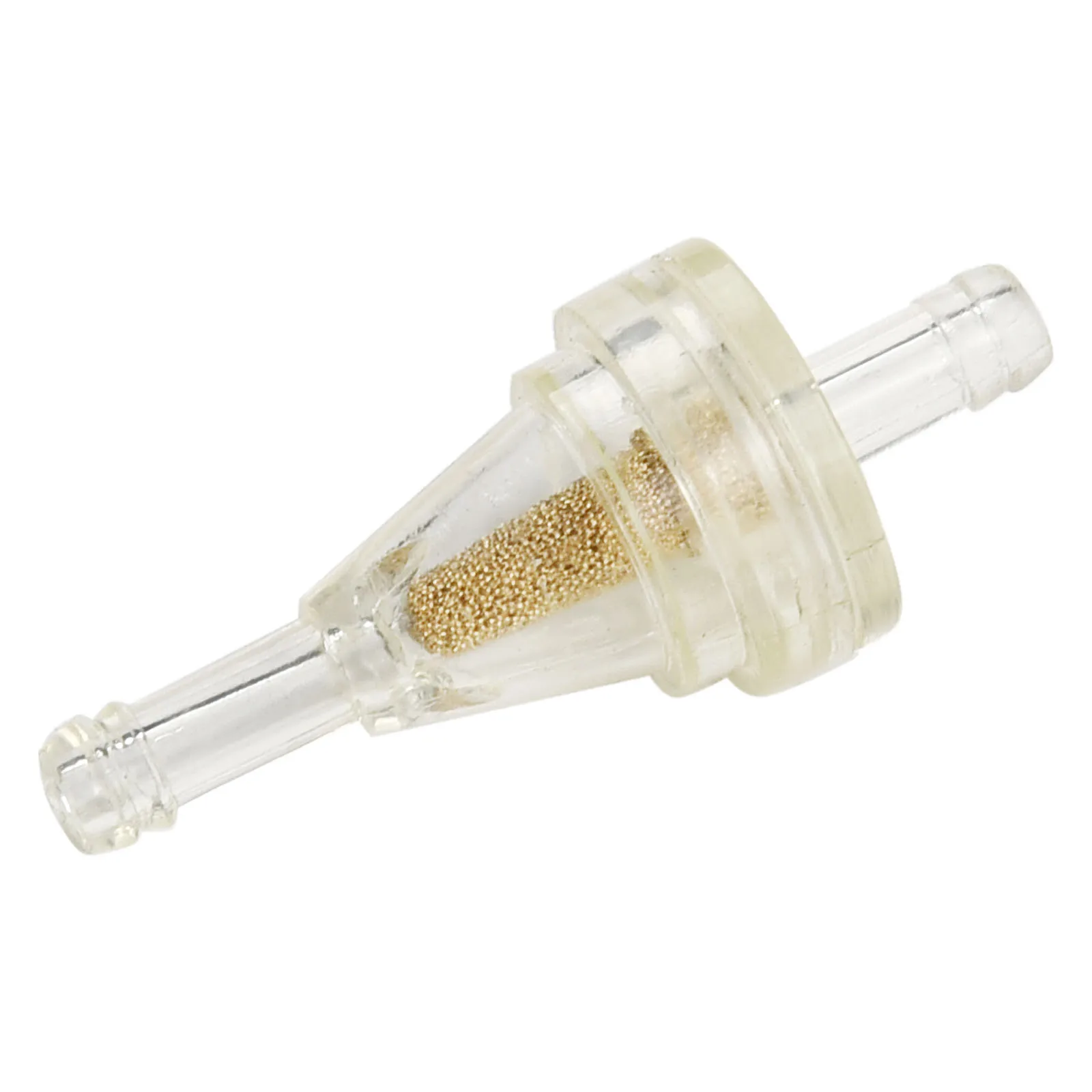 Fuel Filter Pack of 10 Transparent & Gold 1/4 Motorcycle Inline Fuel Filters for Dirt Bike for atv UTV for snowmobiles