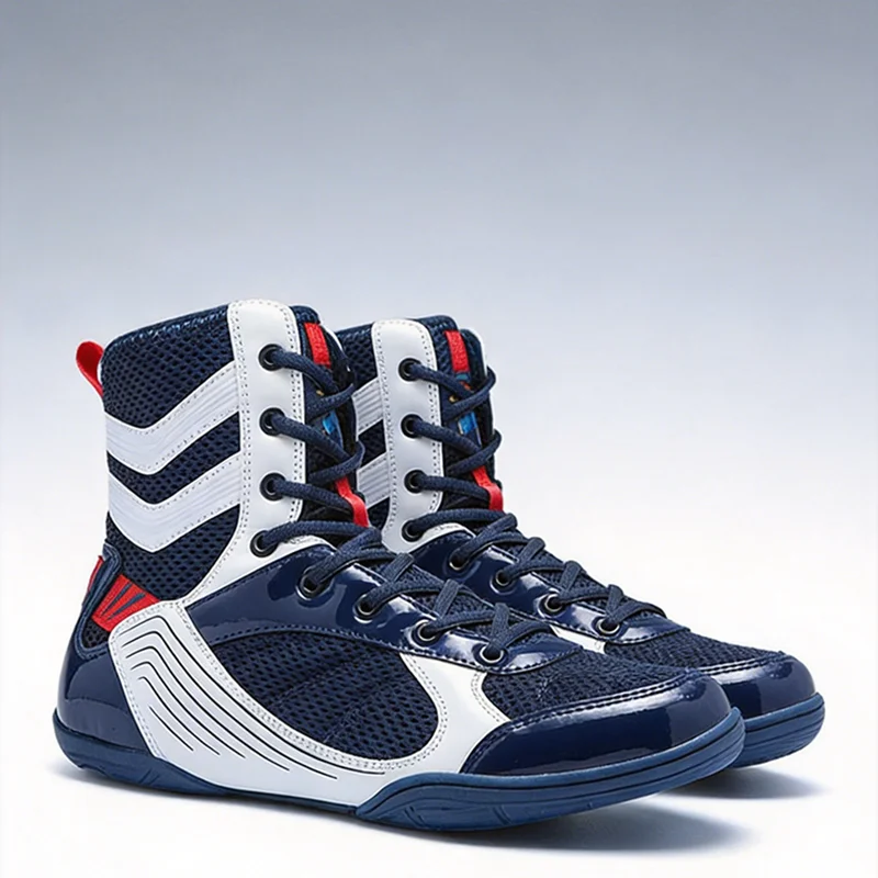 Professional Wrestling Boots Men's Lightweight Fighting Boxing Shoes High Quality Mesh Breathable Boxing Sneakers