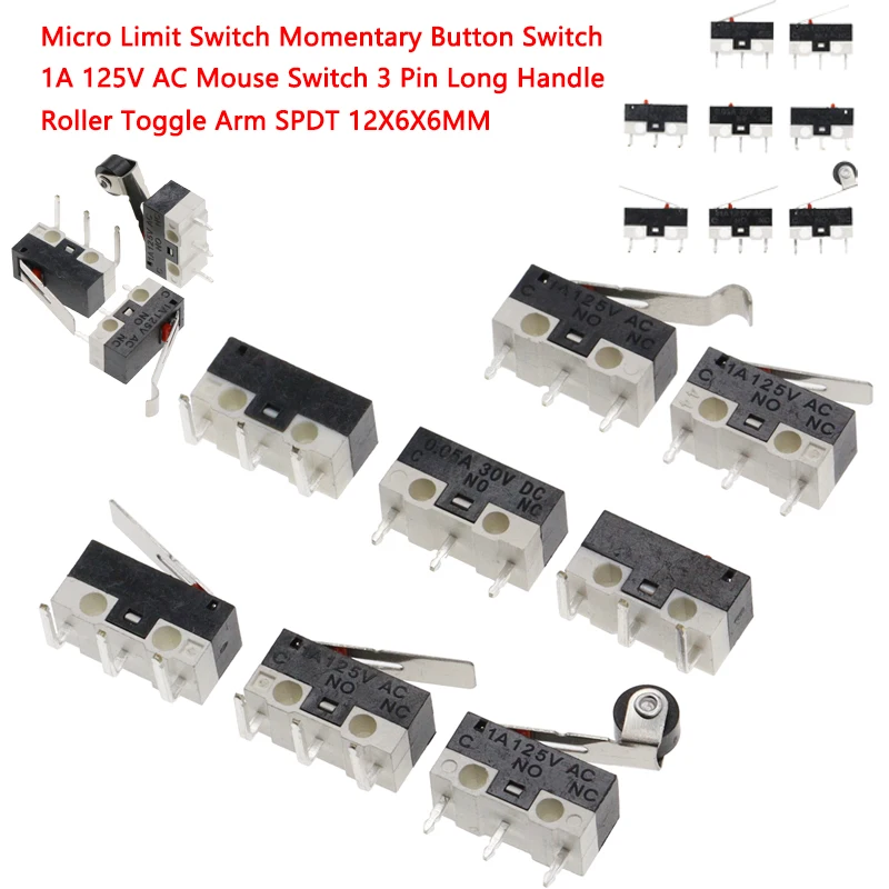 10PCS Micro Limit S… - image