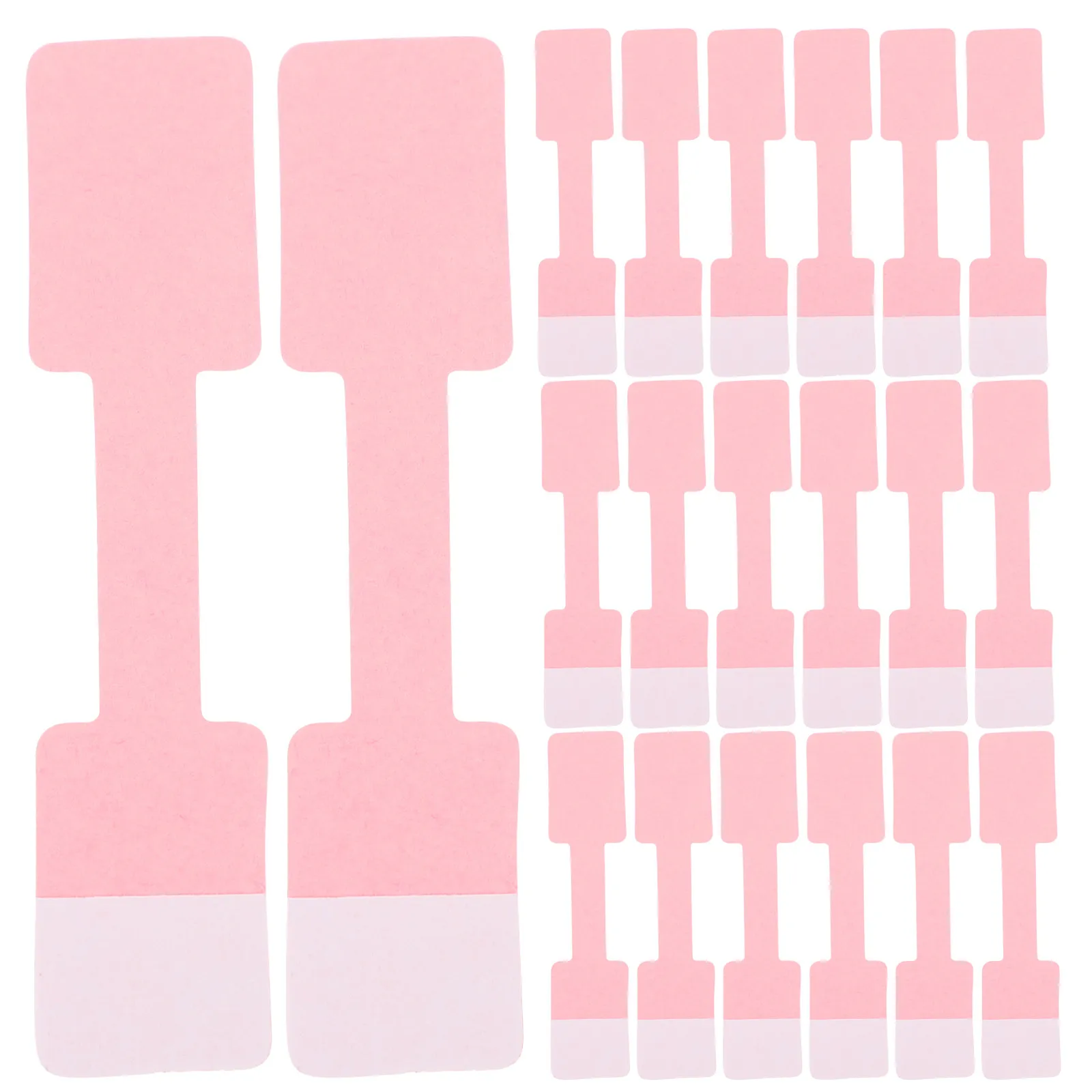 400Pcs Jewelry Price Tags Kraft Self Adhesive Paper Stickers Square Head for Rings Bracelets Price Label Retail Use
