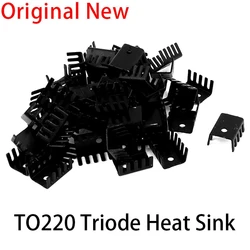 20pcs/lot Black Aluminum 19x15x10mm TO-220 TO220 heatsink radiator for MOS,L7805 LM337 Triode Transistors Cooler IC Chip