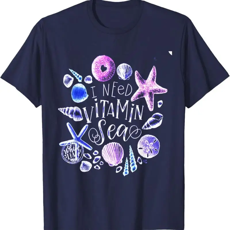 

I Need Vitamin Sea Funny Starfish Time For A Vacation T Shirt